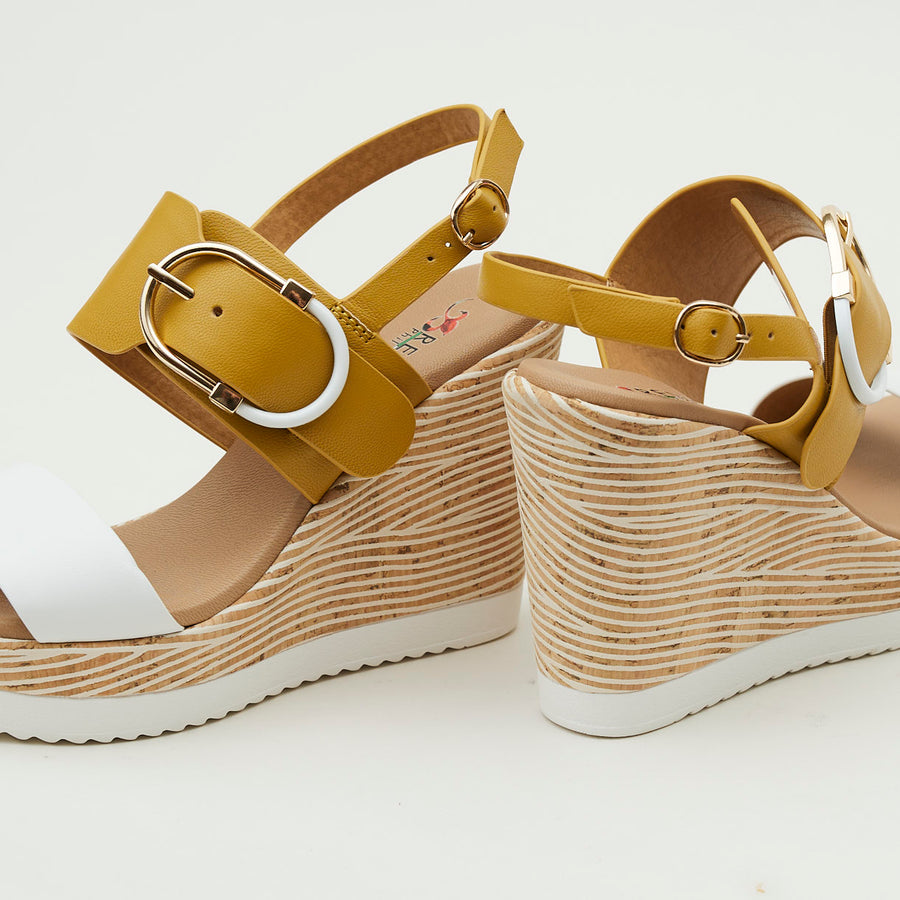 Repo High Wedge Leather Sandals - Nozomi