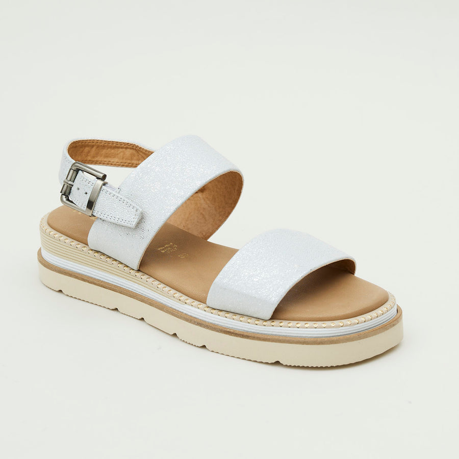 Repo White Leather Sandals - Nozomi