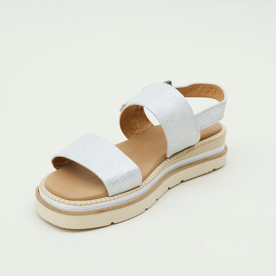 Repo White Leather Sandals - Nozomi