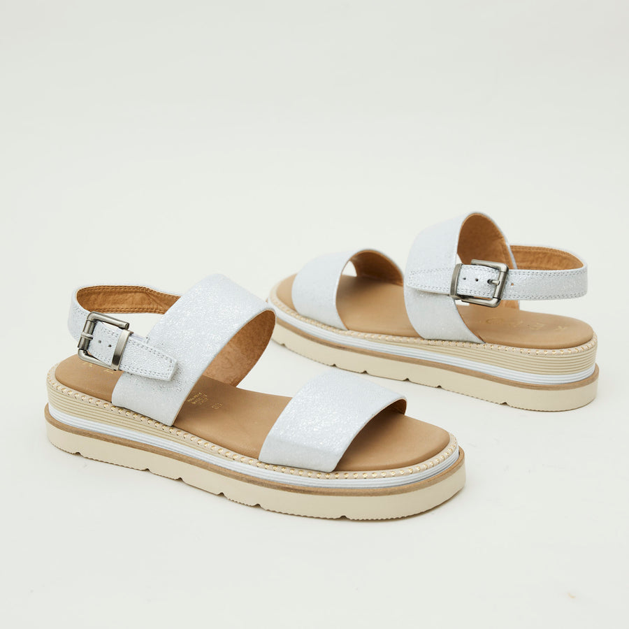 Repo White Leather Sandals - Nozomi