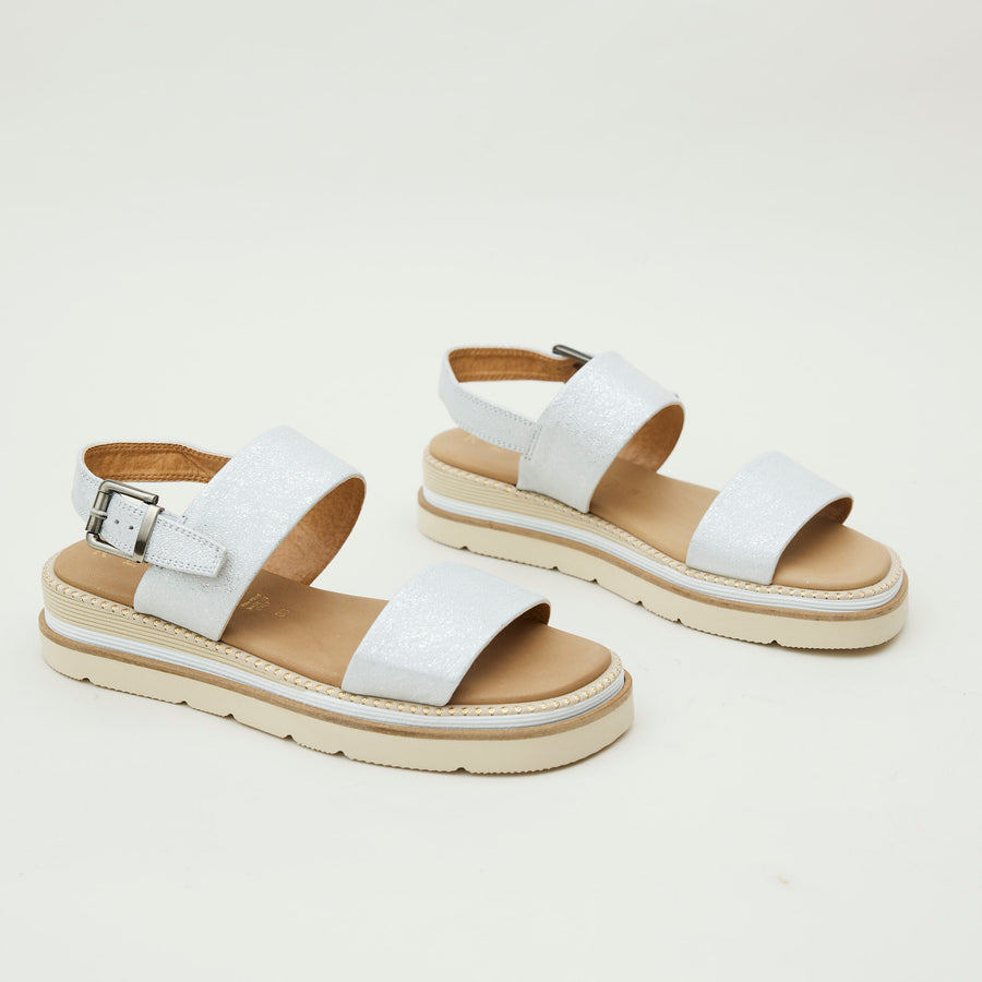 Repo White Leather Sandals - Nozomi