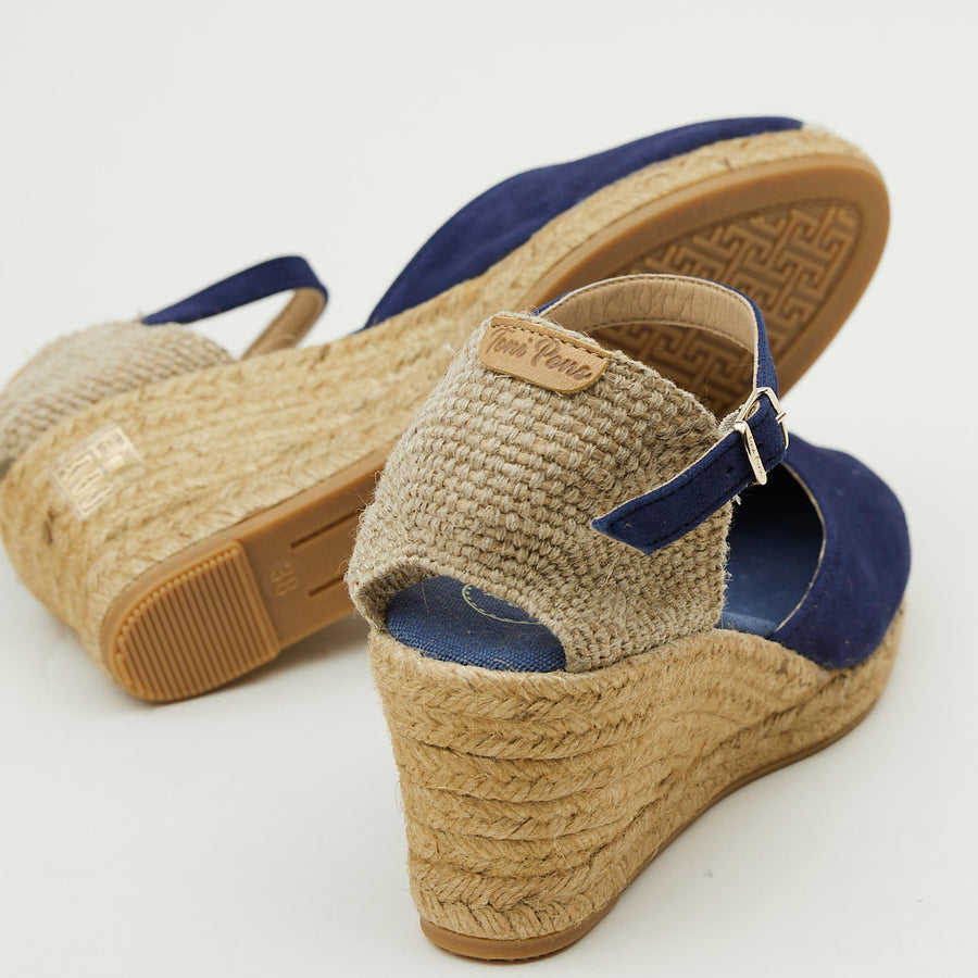 Toni Pons Navy Suede Espadrilles - Nozomi