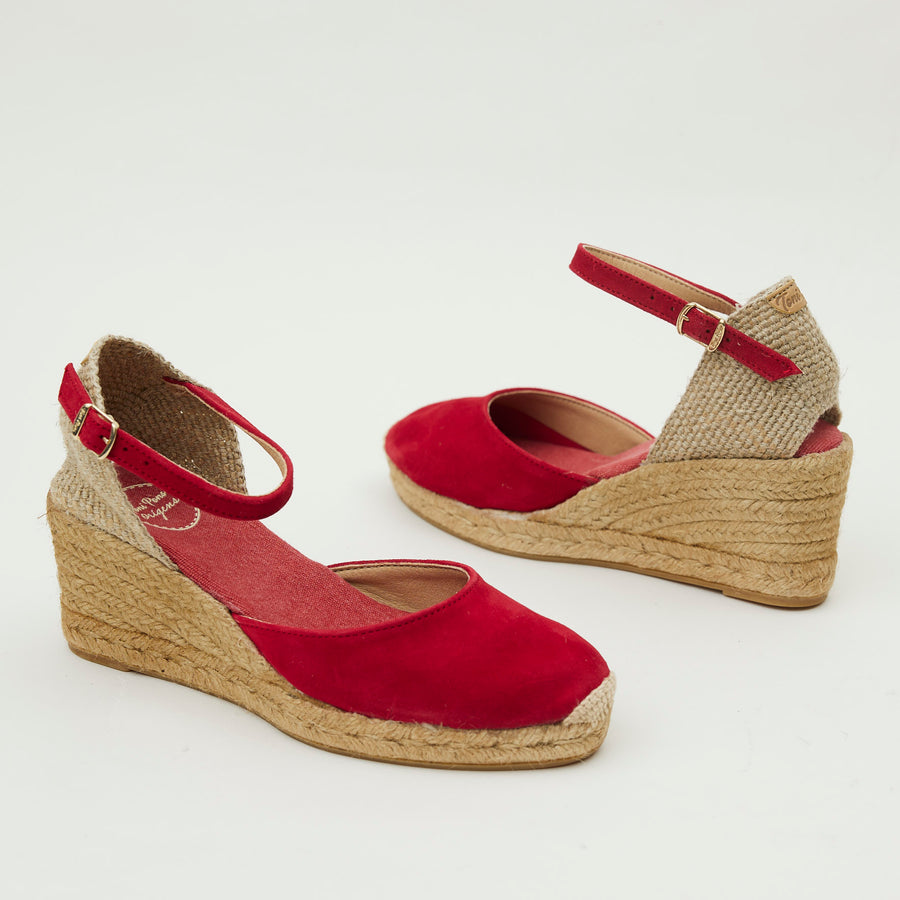 Toni Pons Red Suede Espadrilles - Nozomi