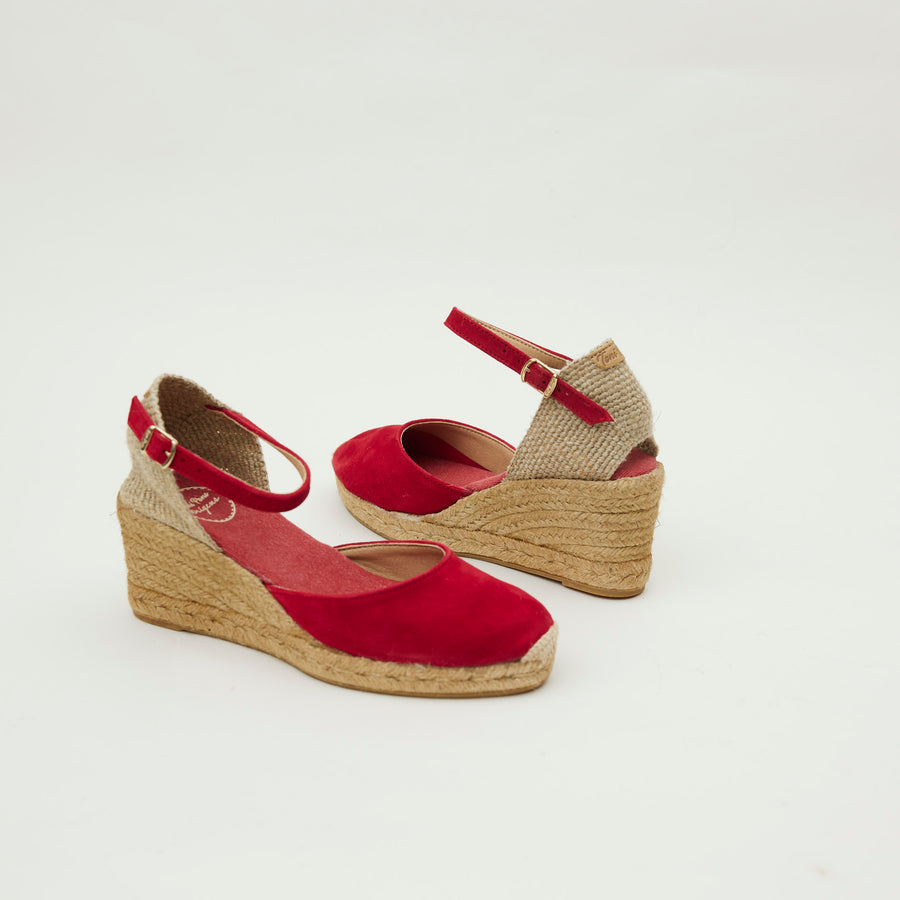 Toni Pons Red Suede Espadrilles - Nozomi