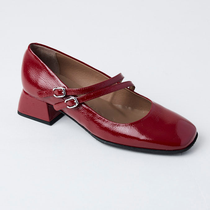 Wonders Wine Patent Leather Mary Jane Shoes - Nozomi