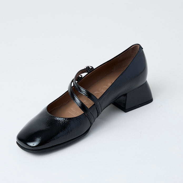 Wonders Black Patent Leather Mary Jane Shoes - Nozomi