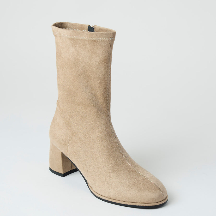 Pedro Anton Sand Suedette Sock Boots