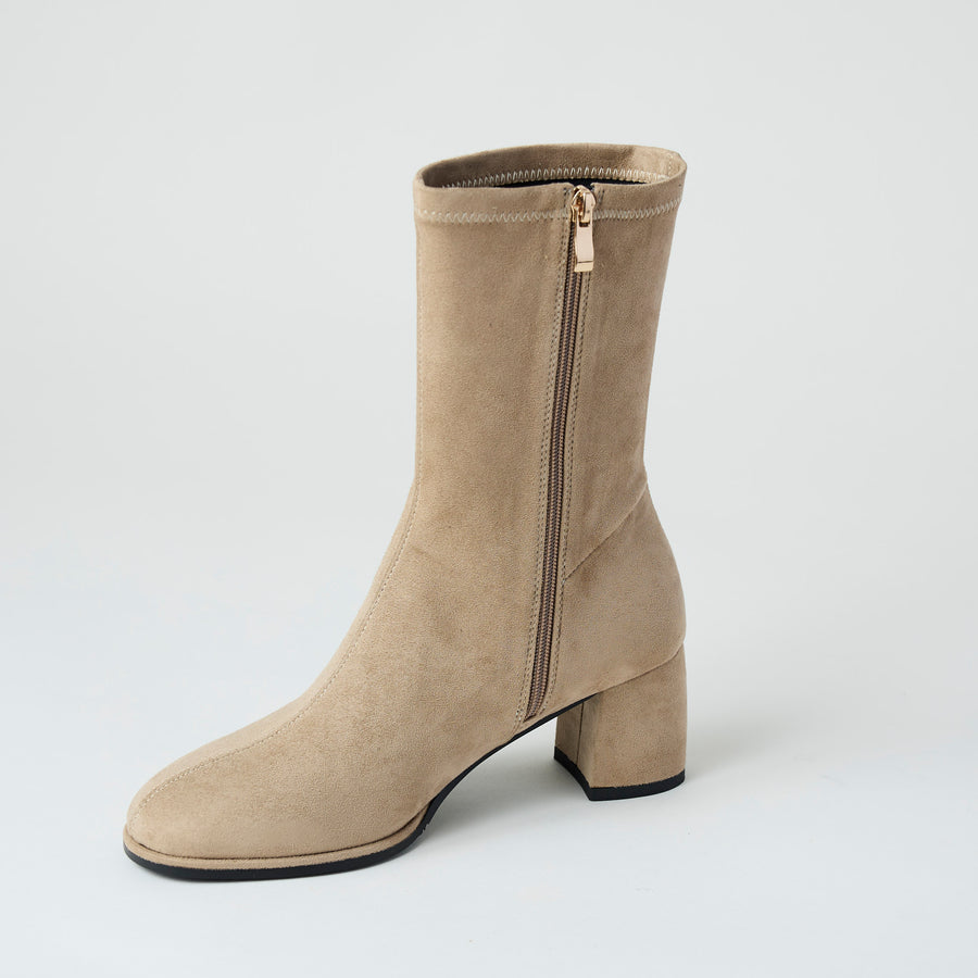 Pedro Anton Sand Suedette Sock Boots