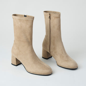 Pedro Anton Sand Suedette Sock Boots