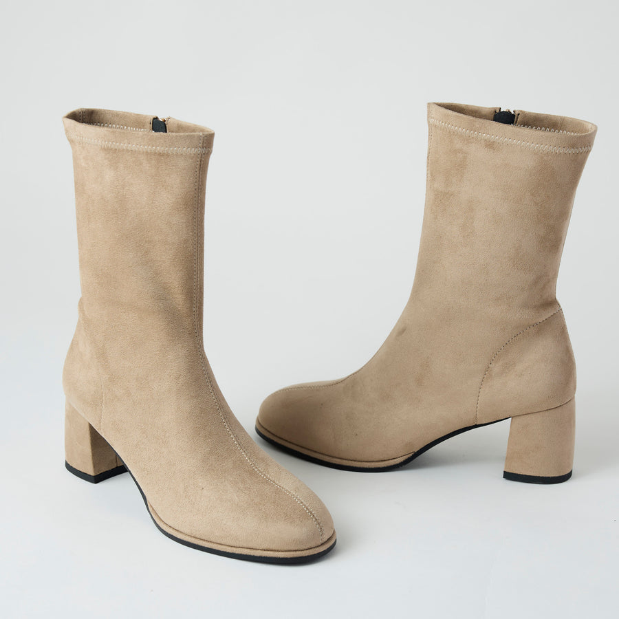 Pedro Anton Sand Suedette Sock Boots