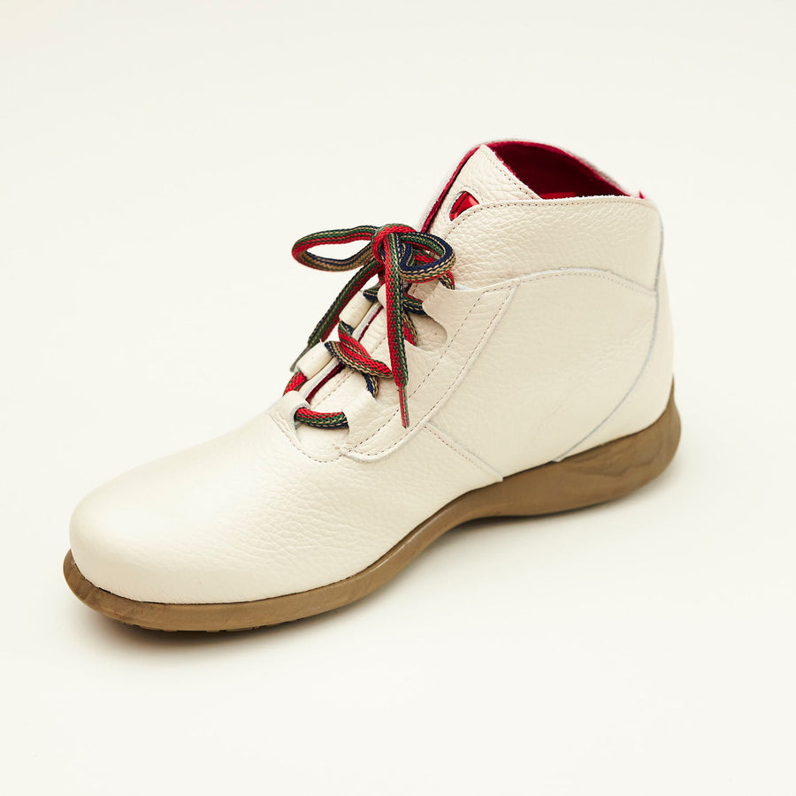 Jose Saenz Winter White Ankle Boots - nozomishoes.ie