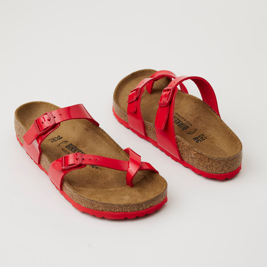 Birkenstock Red Patent Mayari Sandals, Nozomi Shoe Boutique - Nozomi