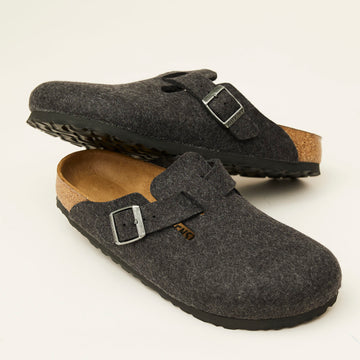 Birkenstock Dark Grey Slippers - Nozomi