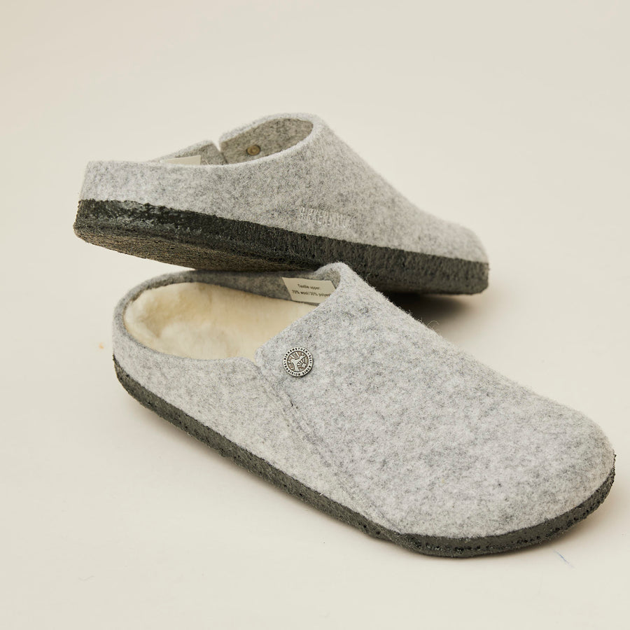 Birkenstock Light Grey Slippers - Nozomi