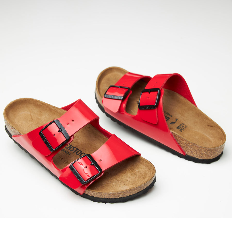 Birkenstock Red Arizona Sandals - nozomishoes.ie