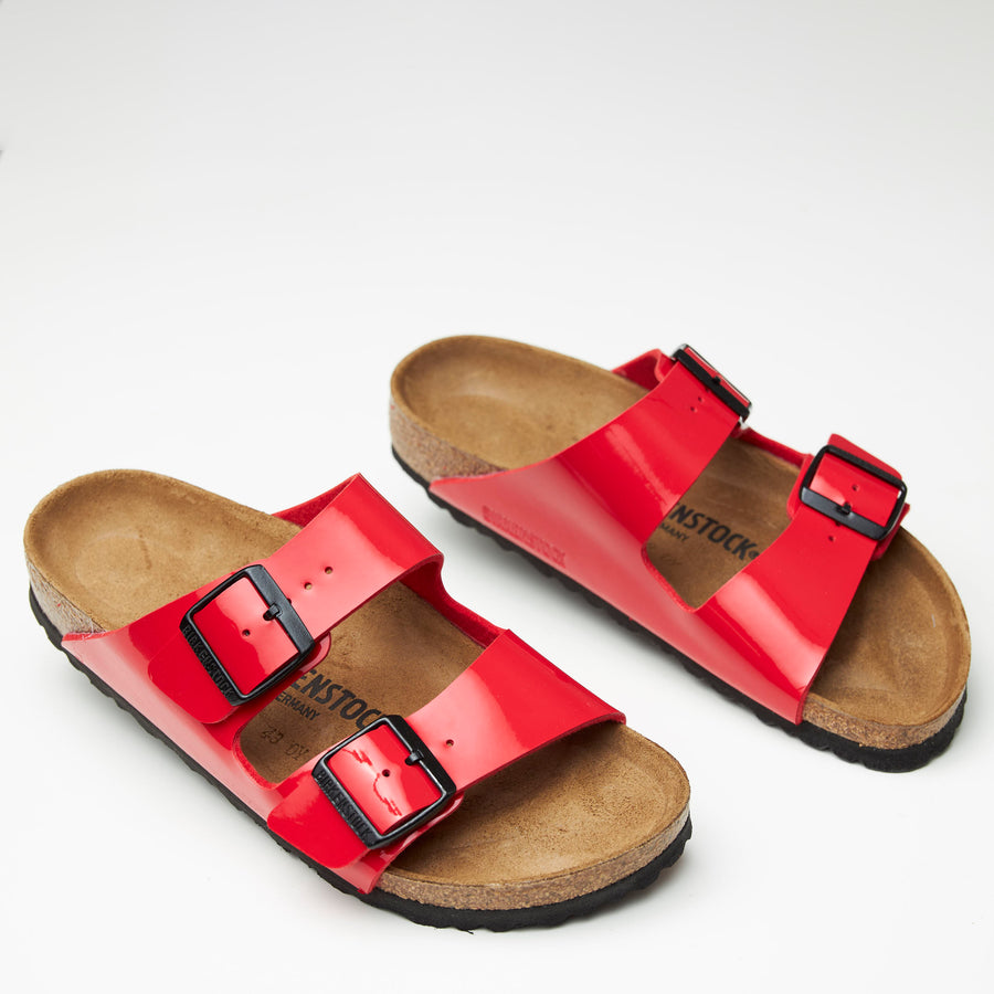 Birkenstock Red Arizona Sandals - nozomishoes.ie