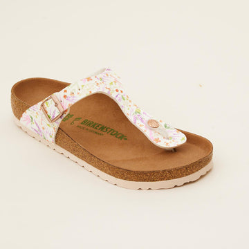 Birkenstock Pink Floral Gizeh Vegan Sandals - Nozomi