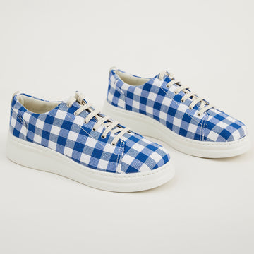 Camper Blue Gingham Trainers - Nozomi