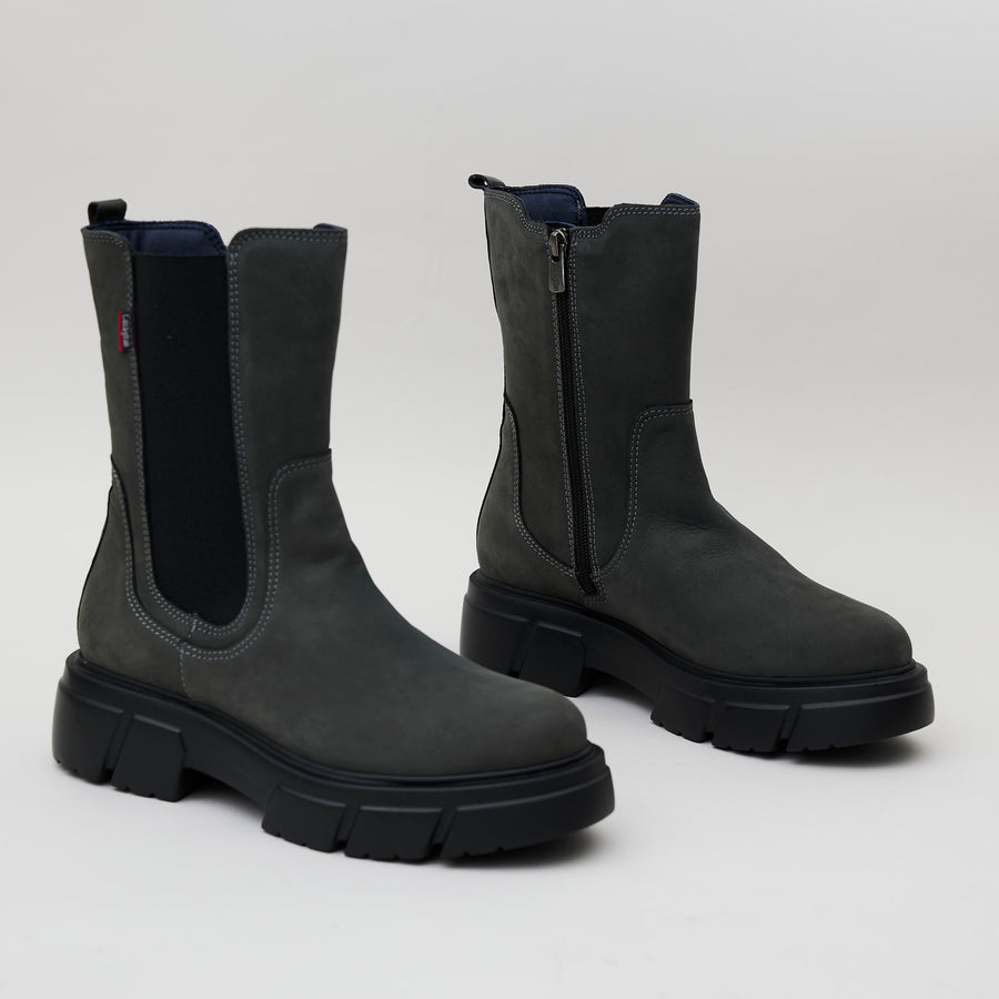 Callaghan Green Suede Leather High Chelsea Boot - Nozomi