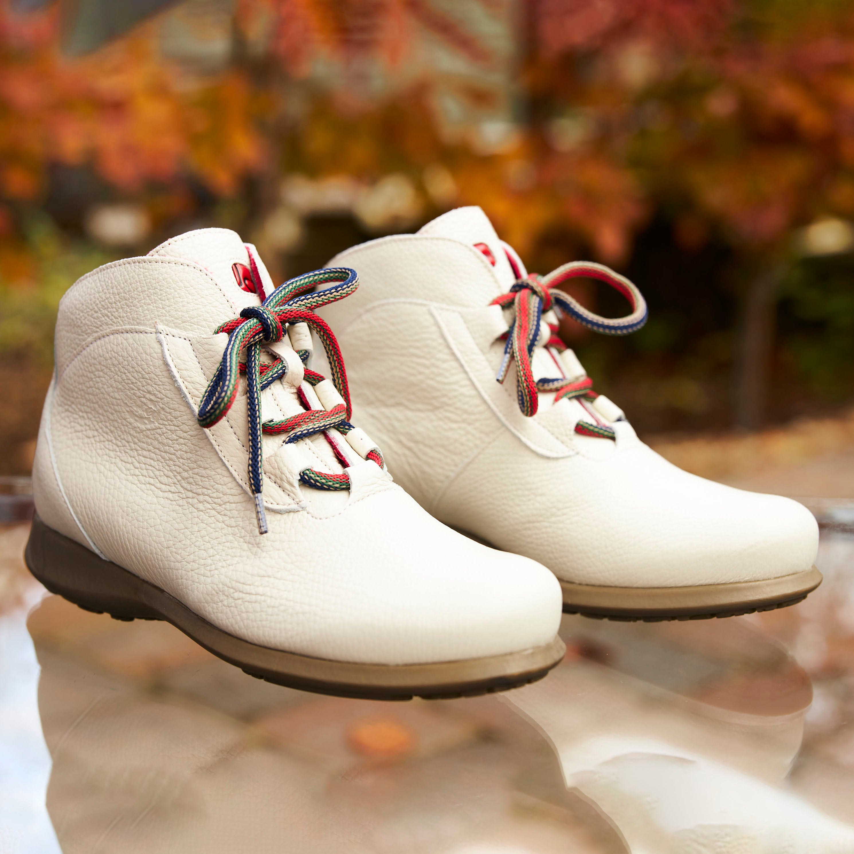 Jose Saenz Winter White Ankle Boots