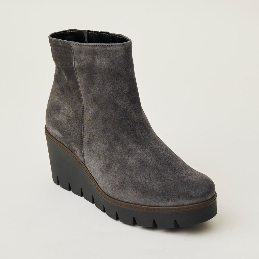 Gabor Grey Suede Ankle Boots - Nozomi