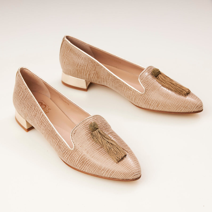 HB Shoes Navy or Beige Loafers - nozomishoes.ie