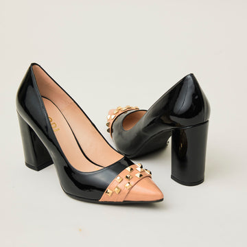 Lodi Two Tone Court Shoes - Nozomi