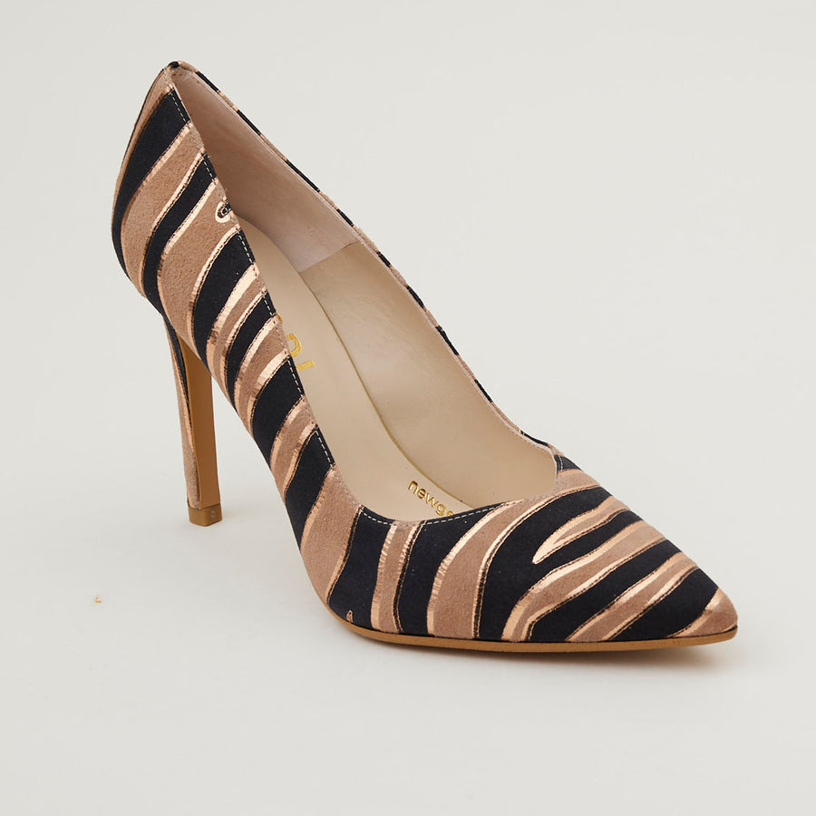 Lodi Zebra Suede Court Shoes - Nozomi