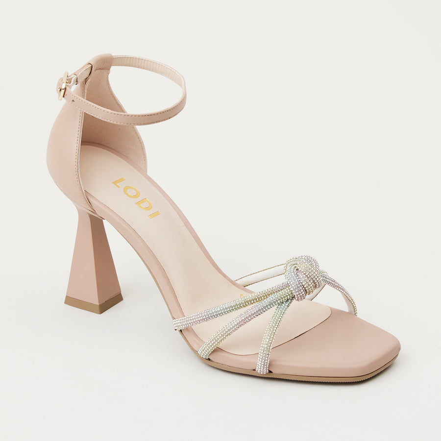 Lodi Nude Pink Leather Sandals - Nozomi