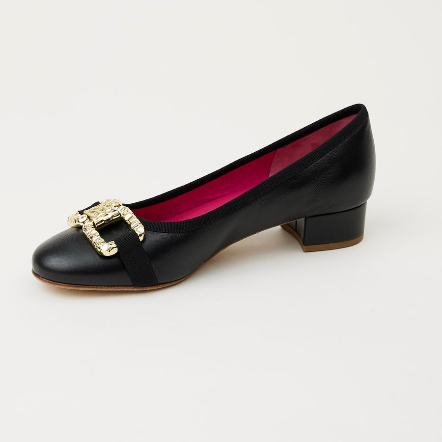 Le Babe Black Leather Pumps - Nozomi