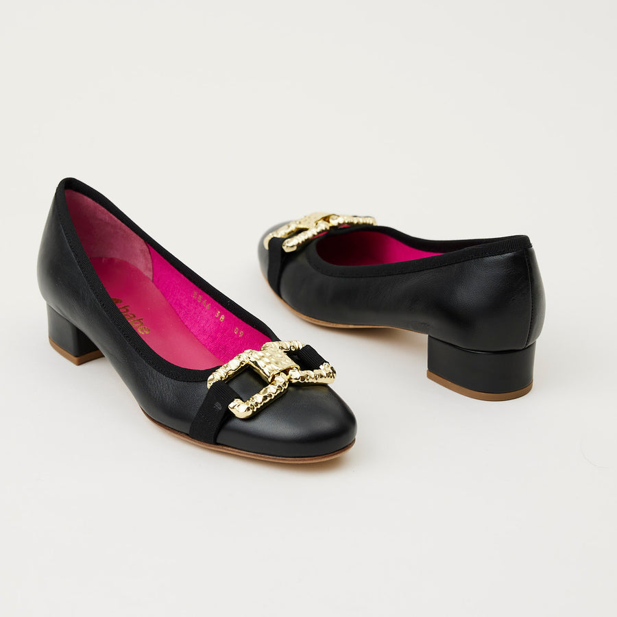 Le Babe Black Leather Pumps - Nozomi