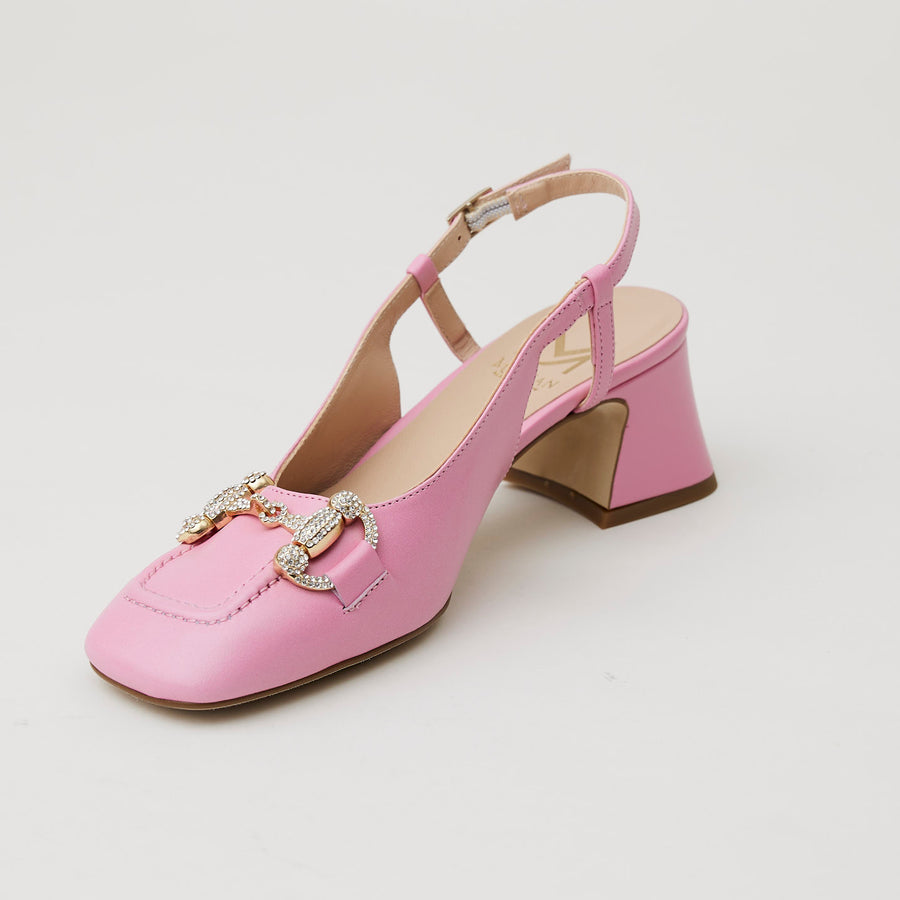 Marian Pink Sling-Back Court Shoes - Nozomi