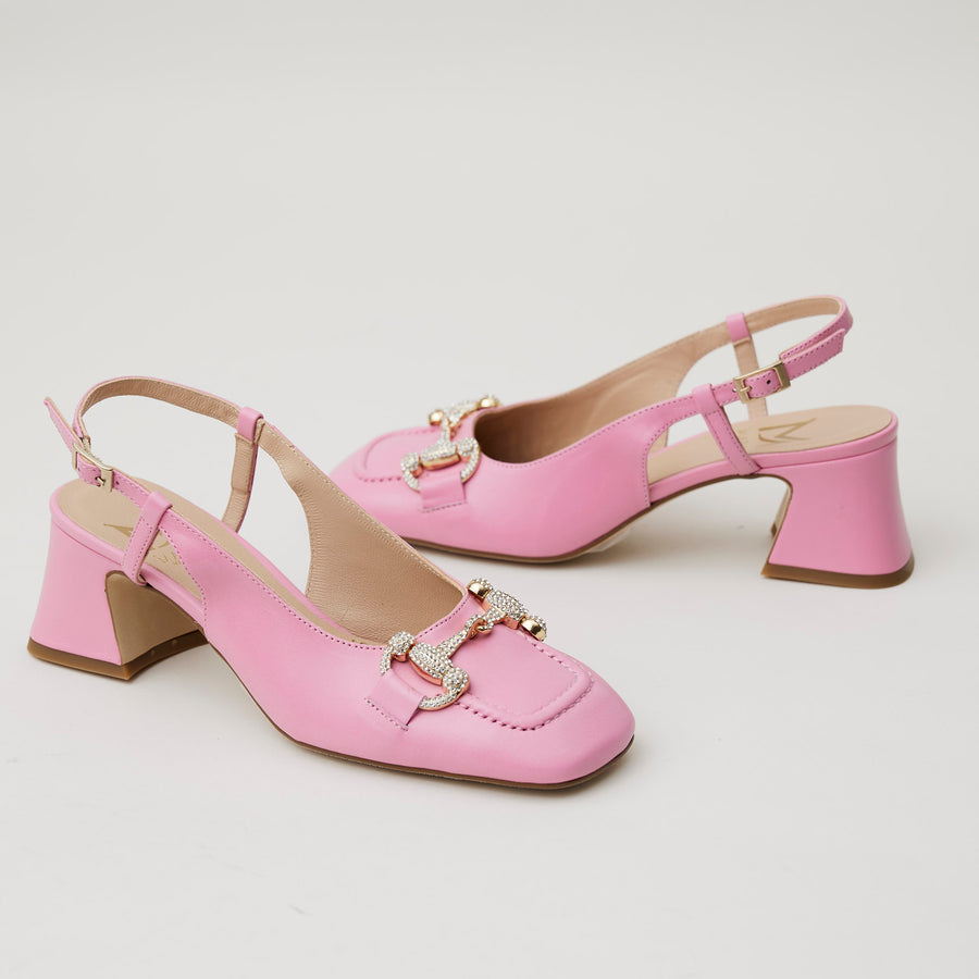 Marian Pink Sling-Back Court Shoes - Nozomi