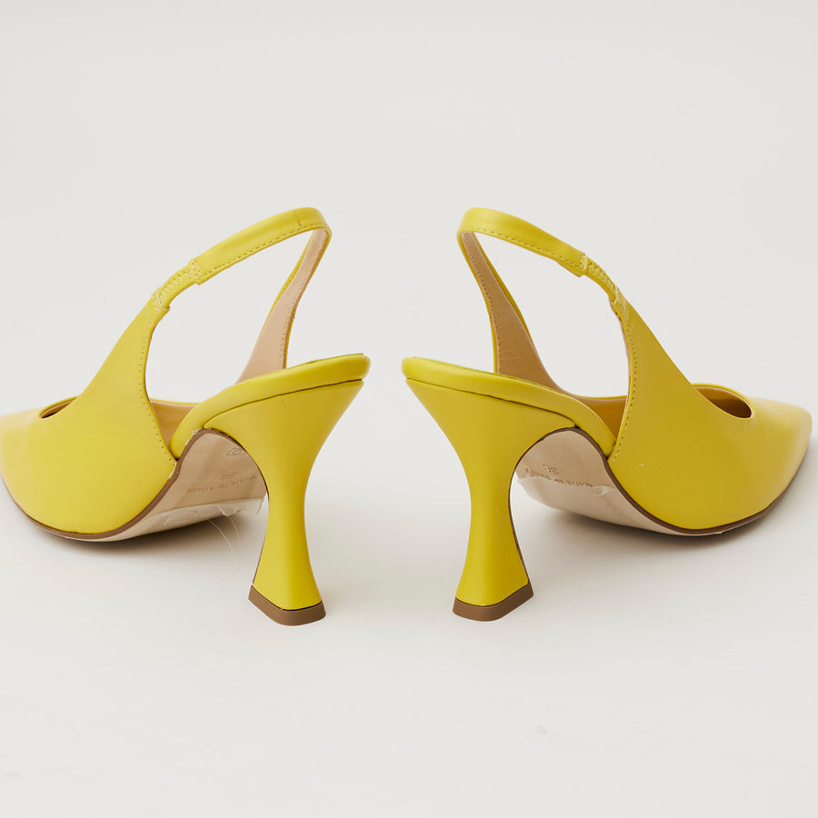 Marian Pistachio Leather Court Shoes - Nozomi