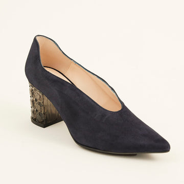 Marian Suede Court Shoe - Nozomi