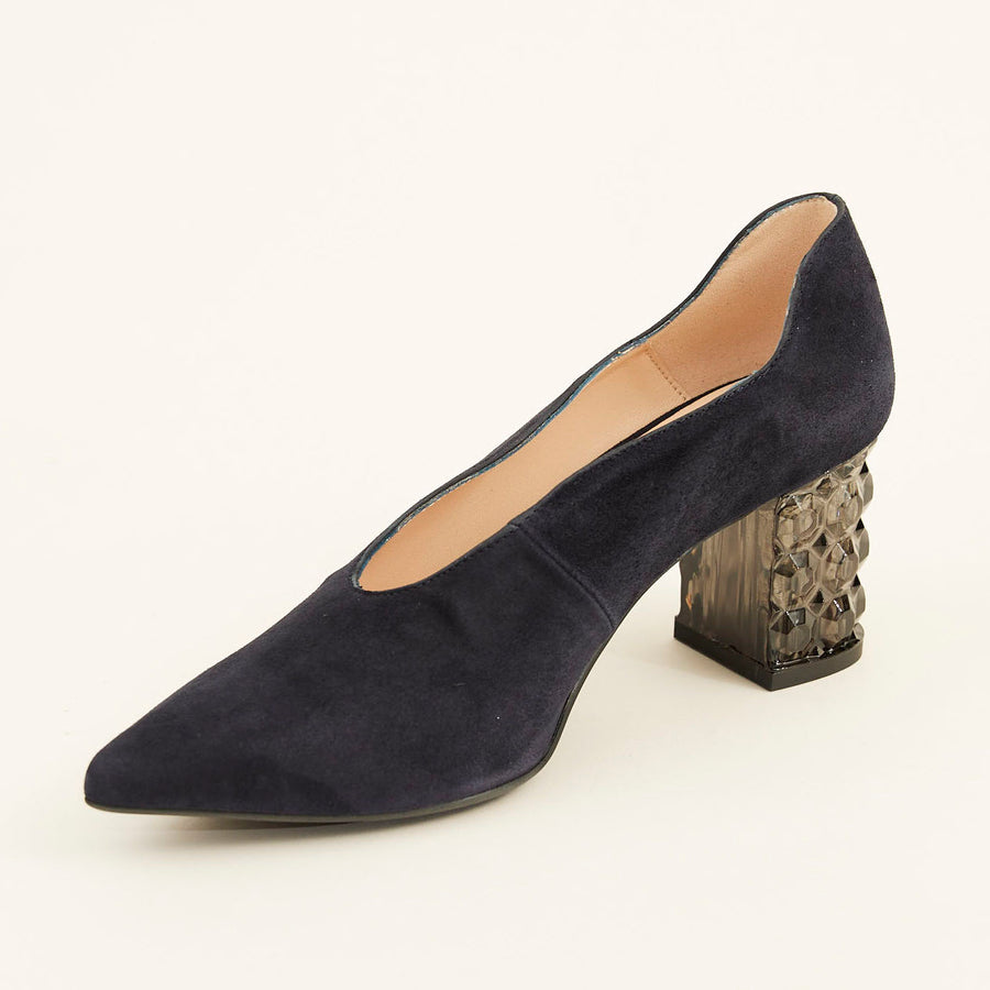 Marian Suede Court Shoe - Nozomi