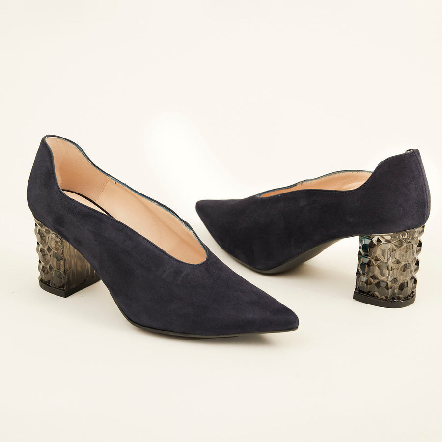 Marian Suede Court Shoe - Nozomi