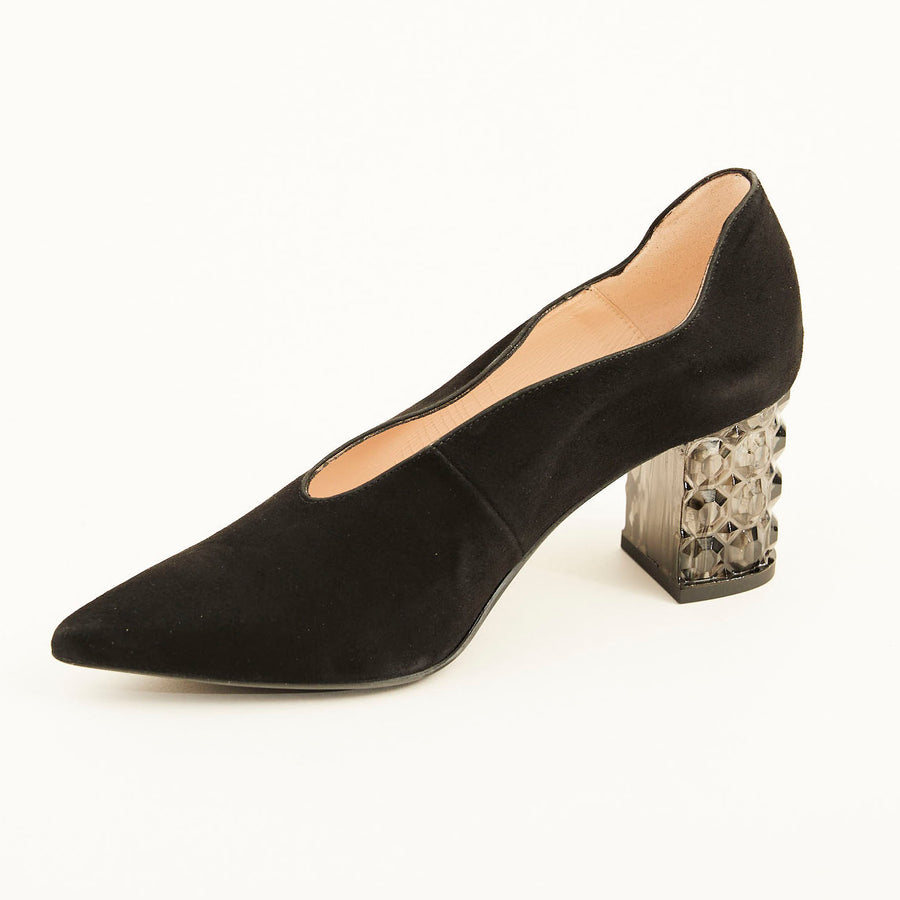 Marian Suede Court Shoe - Nozomi