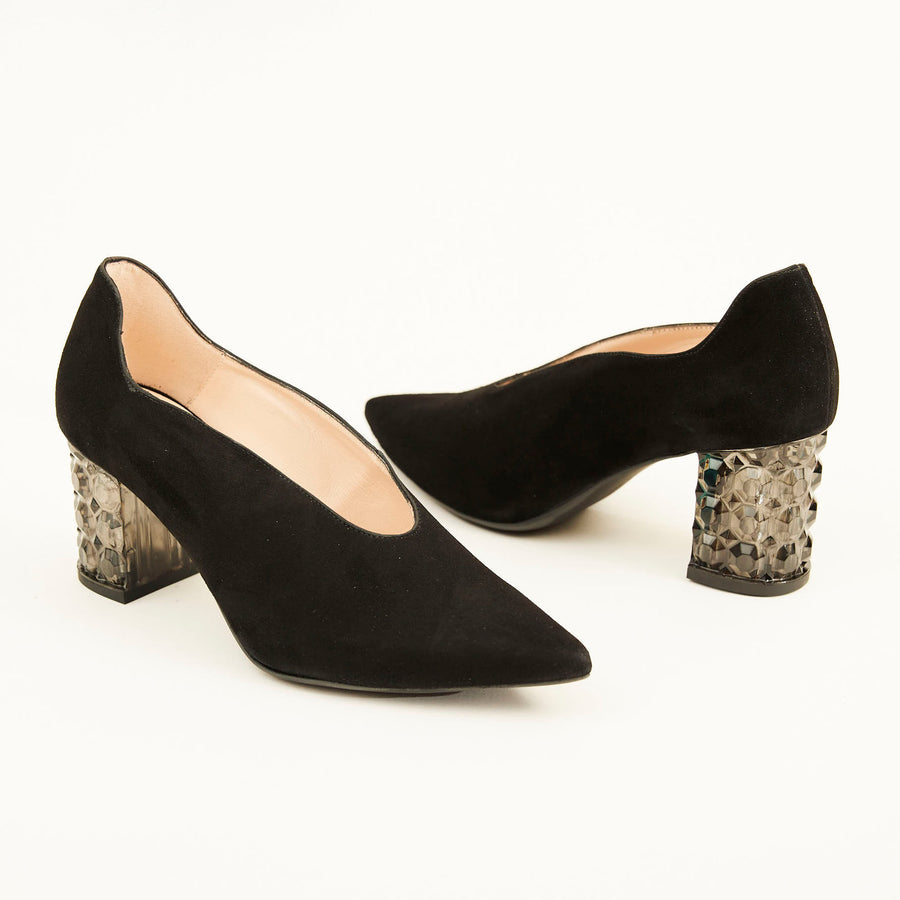Marian Suede Court Shoe - Nozomi