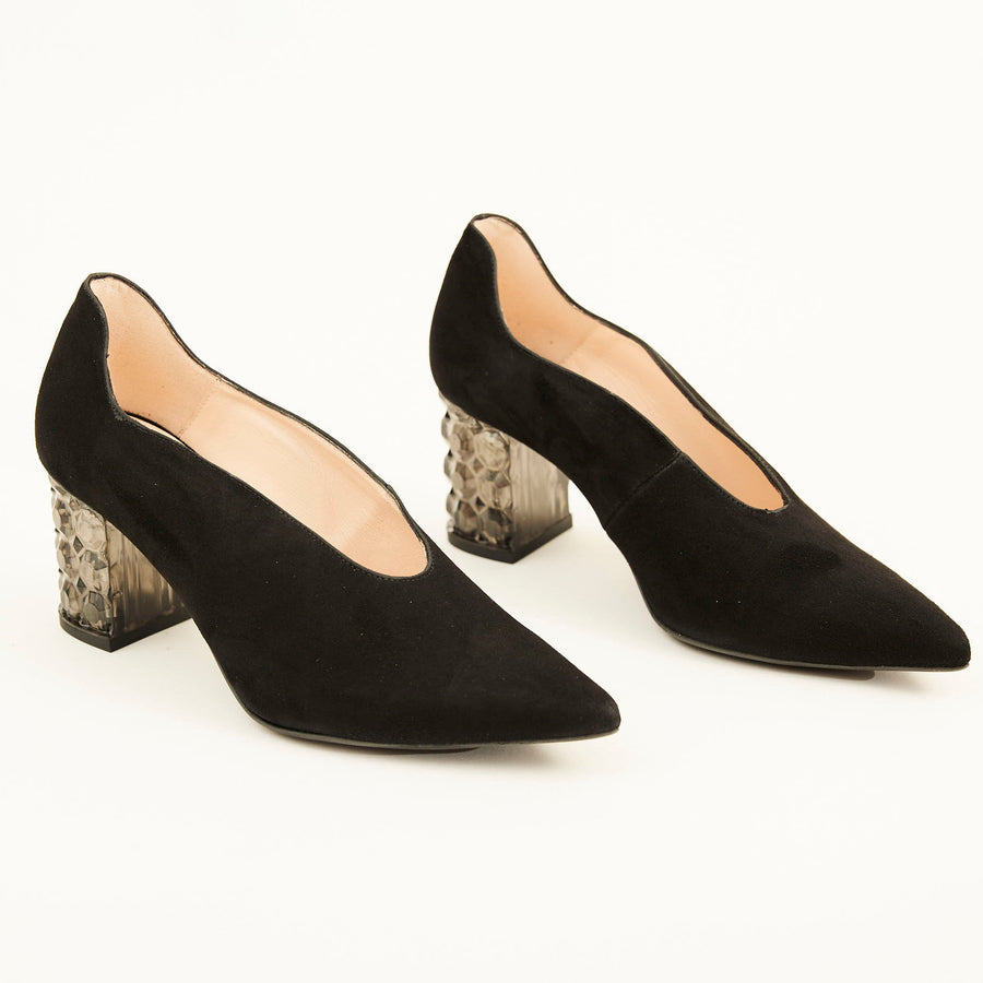 Marian Suede Court Shoe - Nozomi