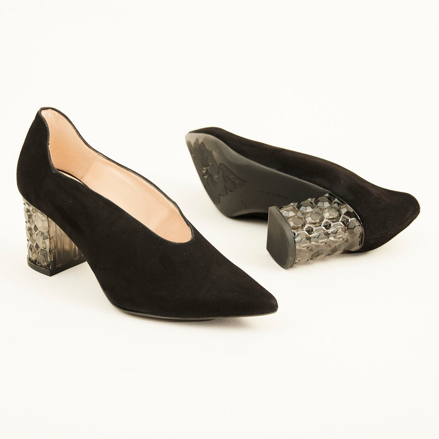 Marian Suede Court Shoe - Nozomi