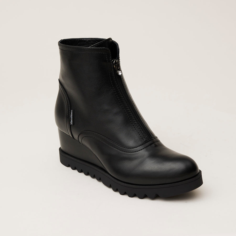 Marco Moreo Black Leather Ankle Boots - Nozomi