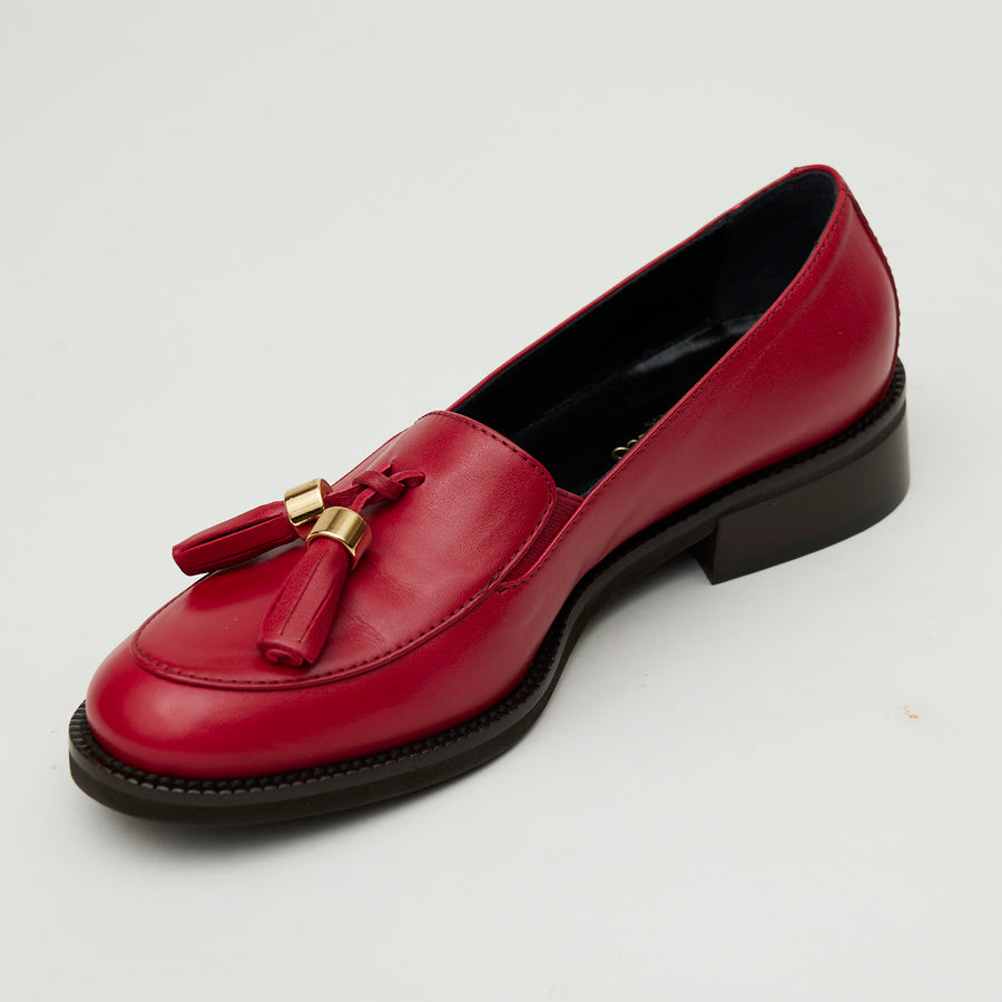 Marco Moreo Red Leather Loafers - Nozomi