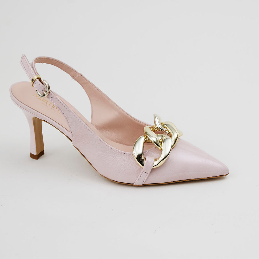 Marco Moreo Blush Patent Leather Slingback Shoes - Nozomi