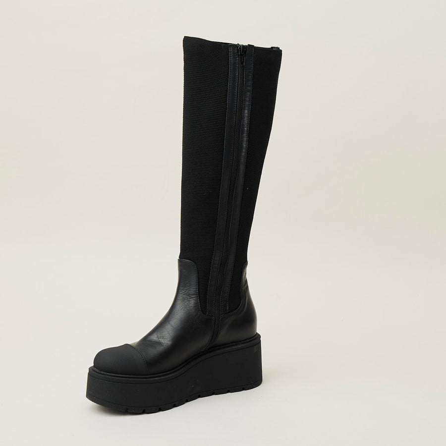 Marco Moreo Knee High Flatform Stretch Boots - Nozomi