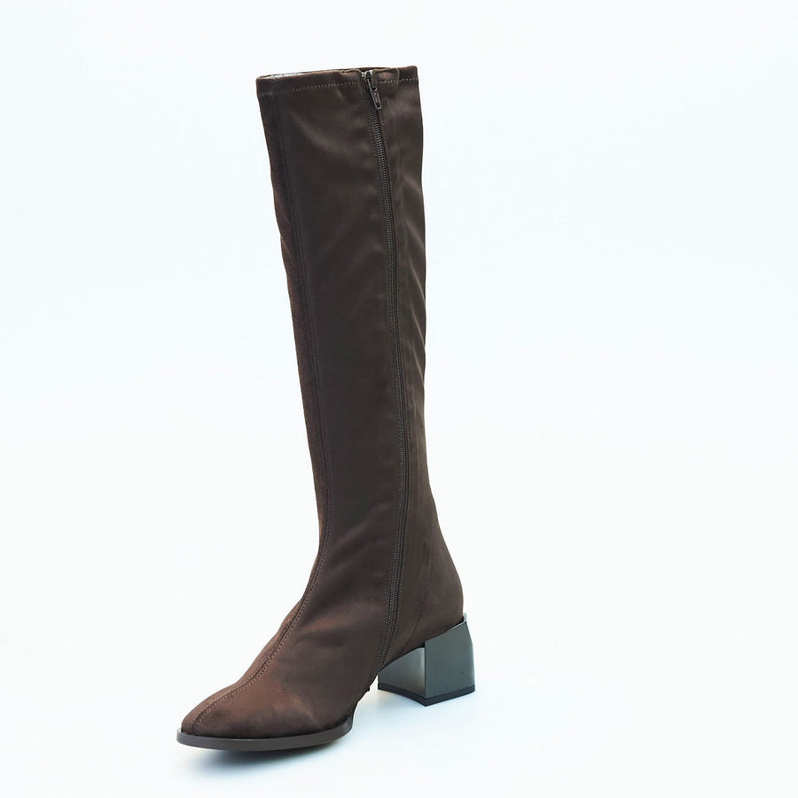 Nozomi Black or Brown Stretch Boots - nozomishoes.ie