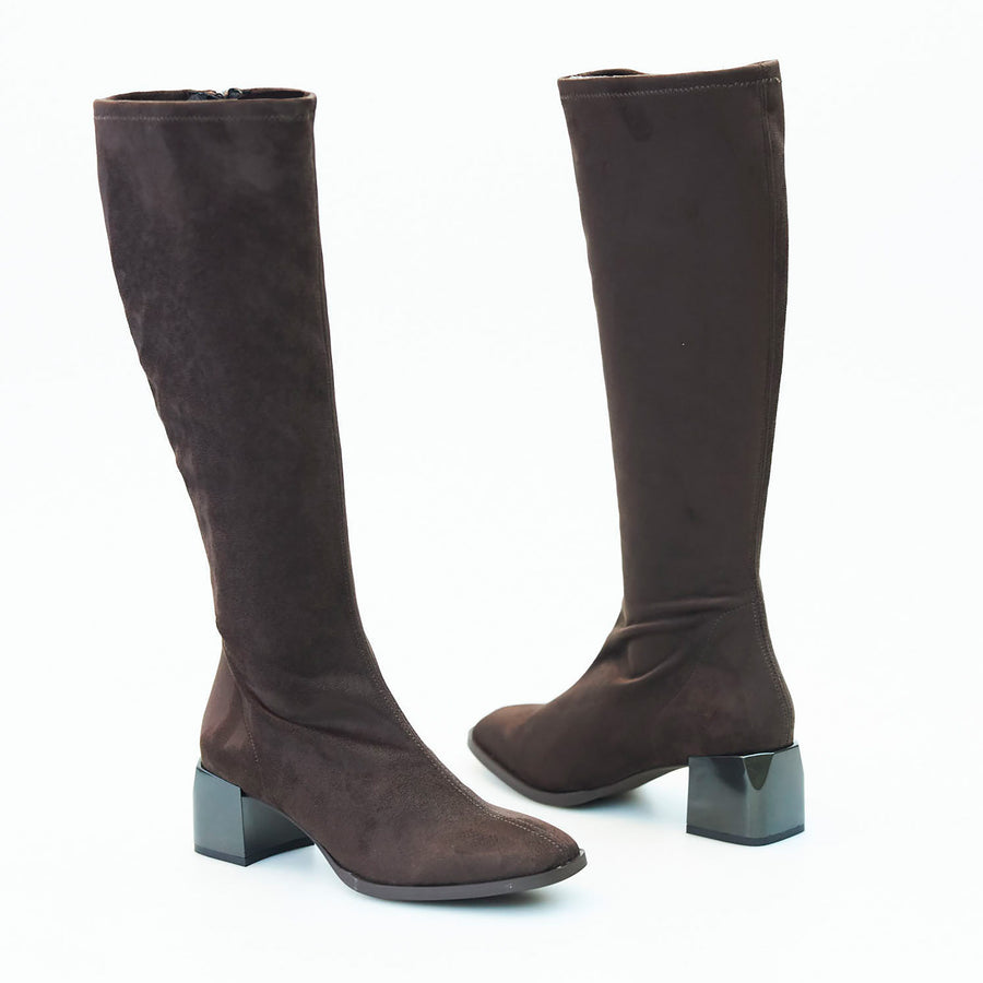 Nozomi Black or Brown Stretch Boots - nozomishoes.ie