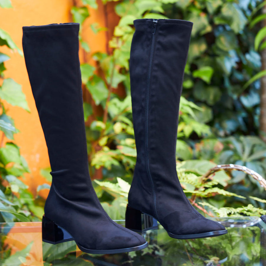 Nozomi Black or Brown Stretch Boots - nozomishoes.ie