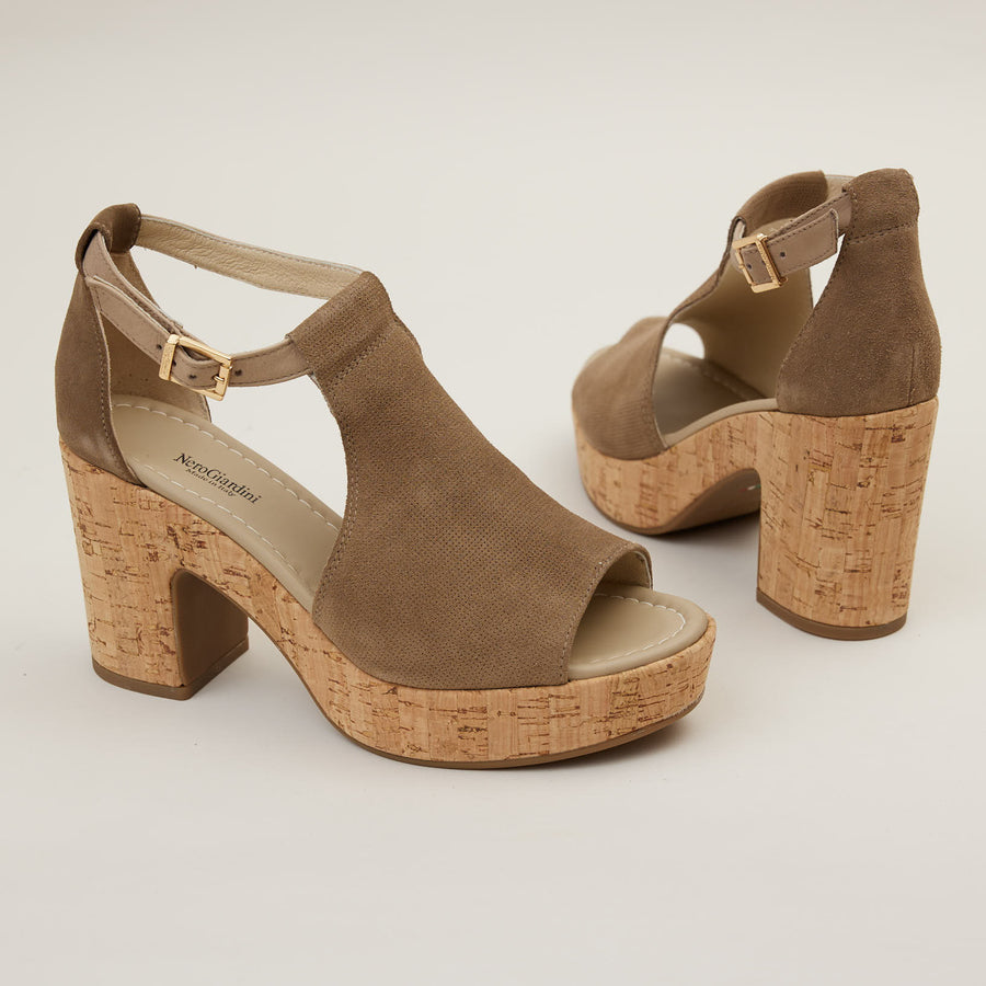 NeroGiardini Ginger Suede Sandals - Nozomi