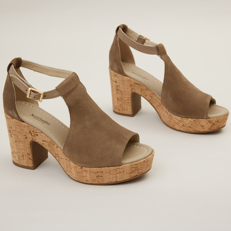 NeroGiardini Ginger Suede Sandals - Nozomi